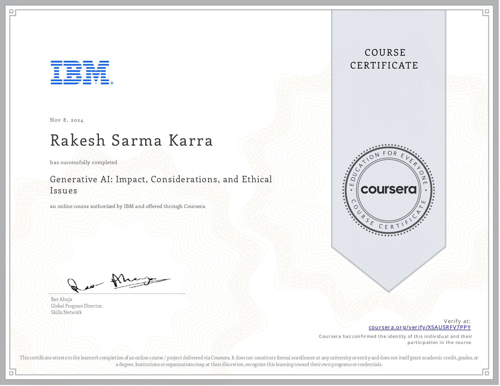 Generative AI - Impact, Considerations and Ethical Issues